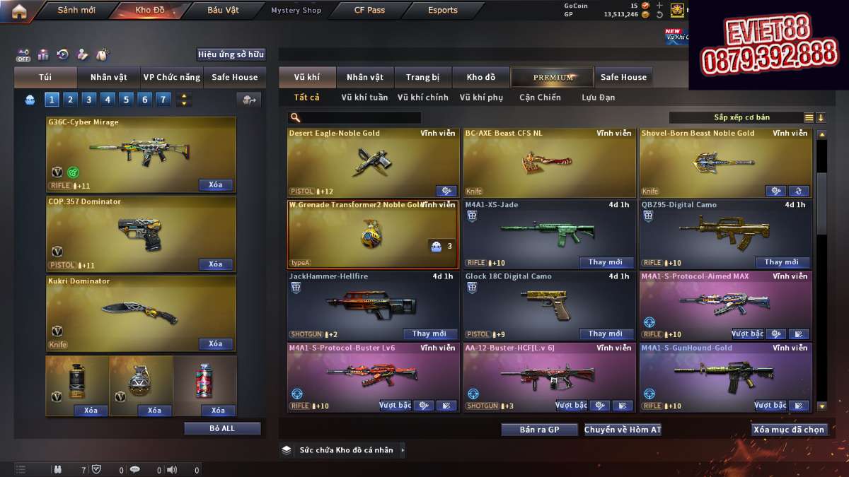 shop acc cf uy tin gia re